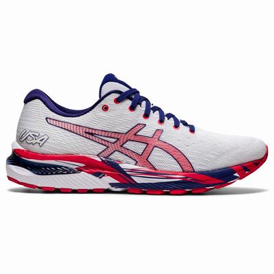 Asics Gel-Cumulus 22 - Miesten Juoksukengät - Valkoinen/Punainen